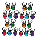 Cadeaux d'halloween : nos bagues araignées en plastique feront sensation lors de votre fête d'halloween ! parfaites pour garnir les sachets de friandises, faire des farces ou comme jouets originaux