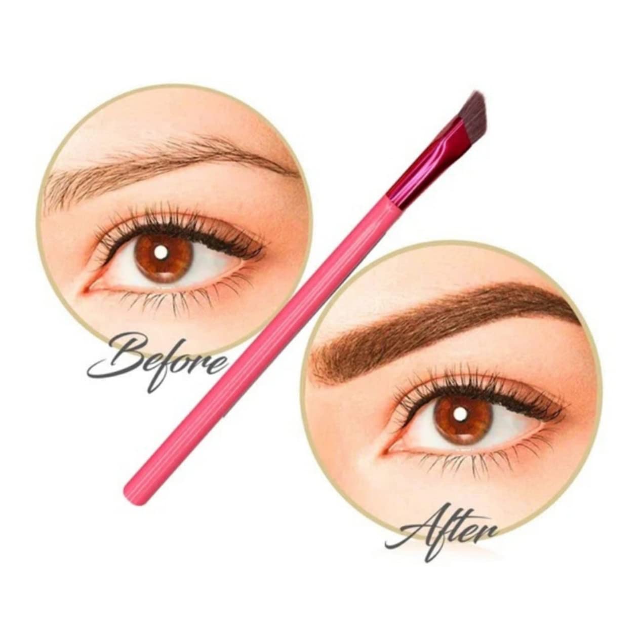 10 Pezzi Pennello Per Sopracciglia Pettine Per Sopracciglia Correttore Per Sopracciglia Sopracciglio Ad Angolo Pennello Per Eyeliner Mancare Trucco Pelliccia Sintetica