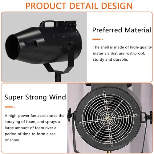 Máquina de espuma 1000W con polvo incluido para discotecas 4