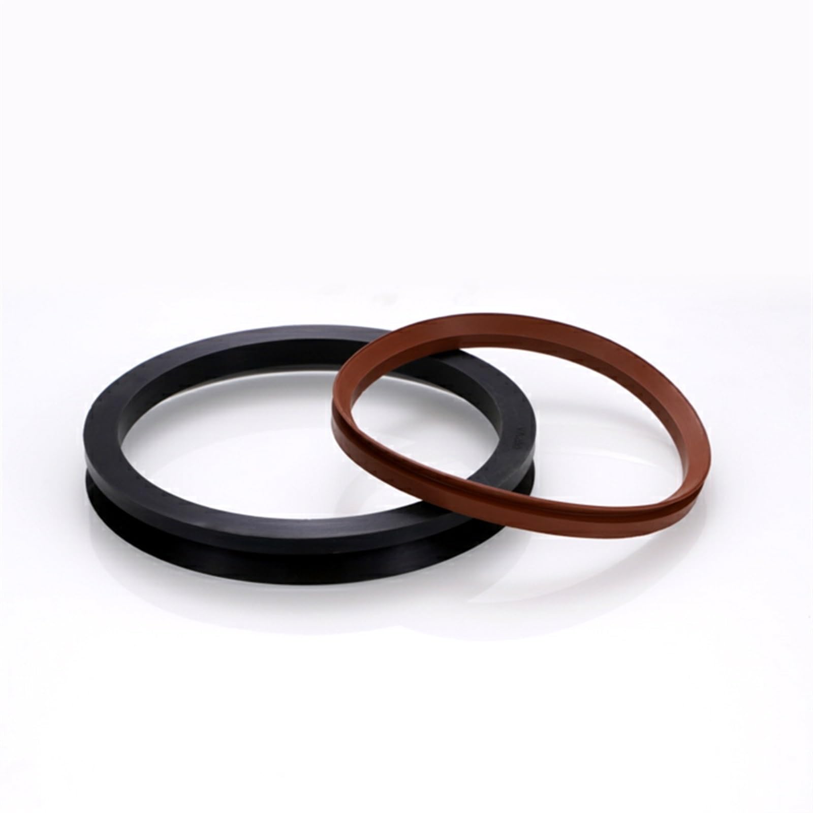 Anillo de sello de agua VA/VD, caucho de flúor de 3-200mm, caucho de nitrilo, resistente al desgaste, impermeable y a prueba de aceite, anillo de sello giratorio en forma de V (Color : FKM-Brown, Ta