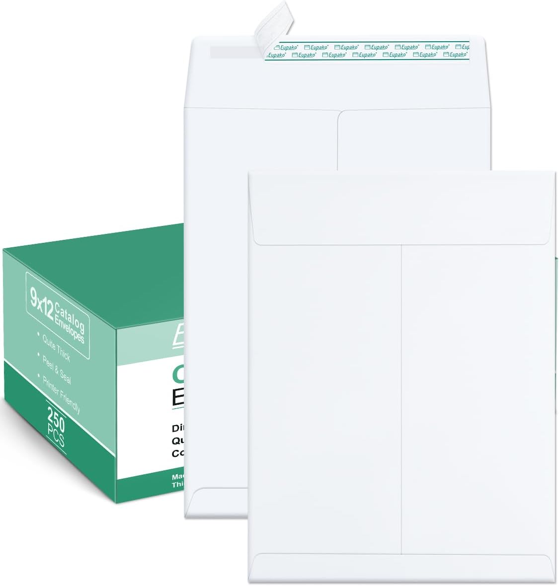 Eupako Catalog Mailing Envelopes 9x12 White Envelopes Self