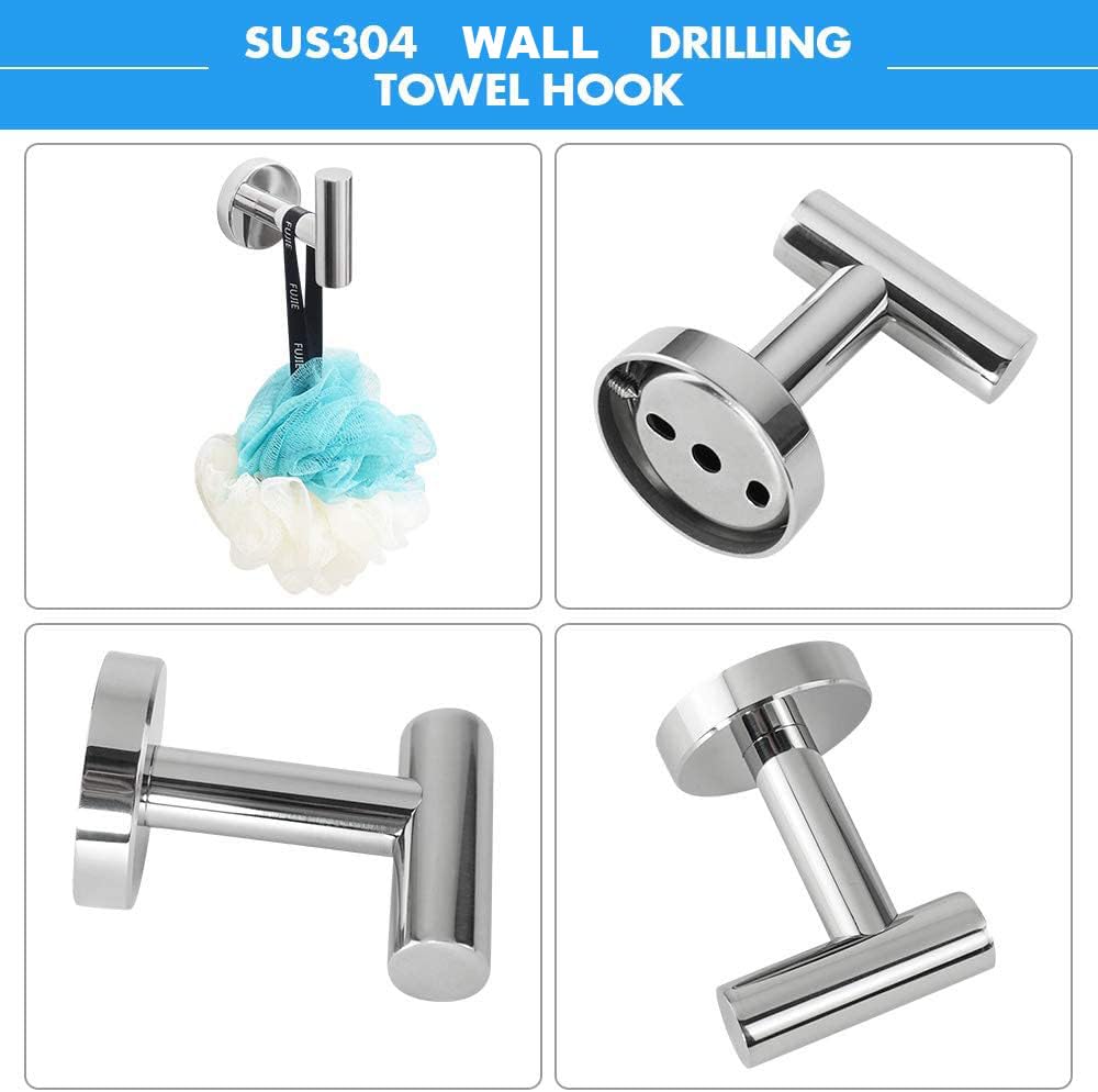 Lot De 2 Barres D'appui De Salle De Bain En Acier Inoxydable Avec Poignee Antiderapante Pour Baignoire Toilettes Salle De Bain Rampe Escalier 96545467