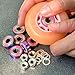 Naivskb Skateboard Bearings 8mm 8 Pack w/Locknuts Washers Skateboards Longboards Cruisers Surfskates Scooters Roller Skates (Neon Pink)