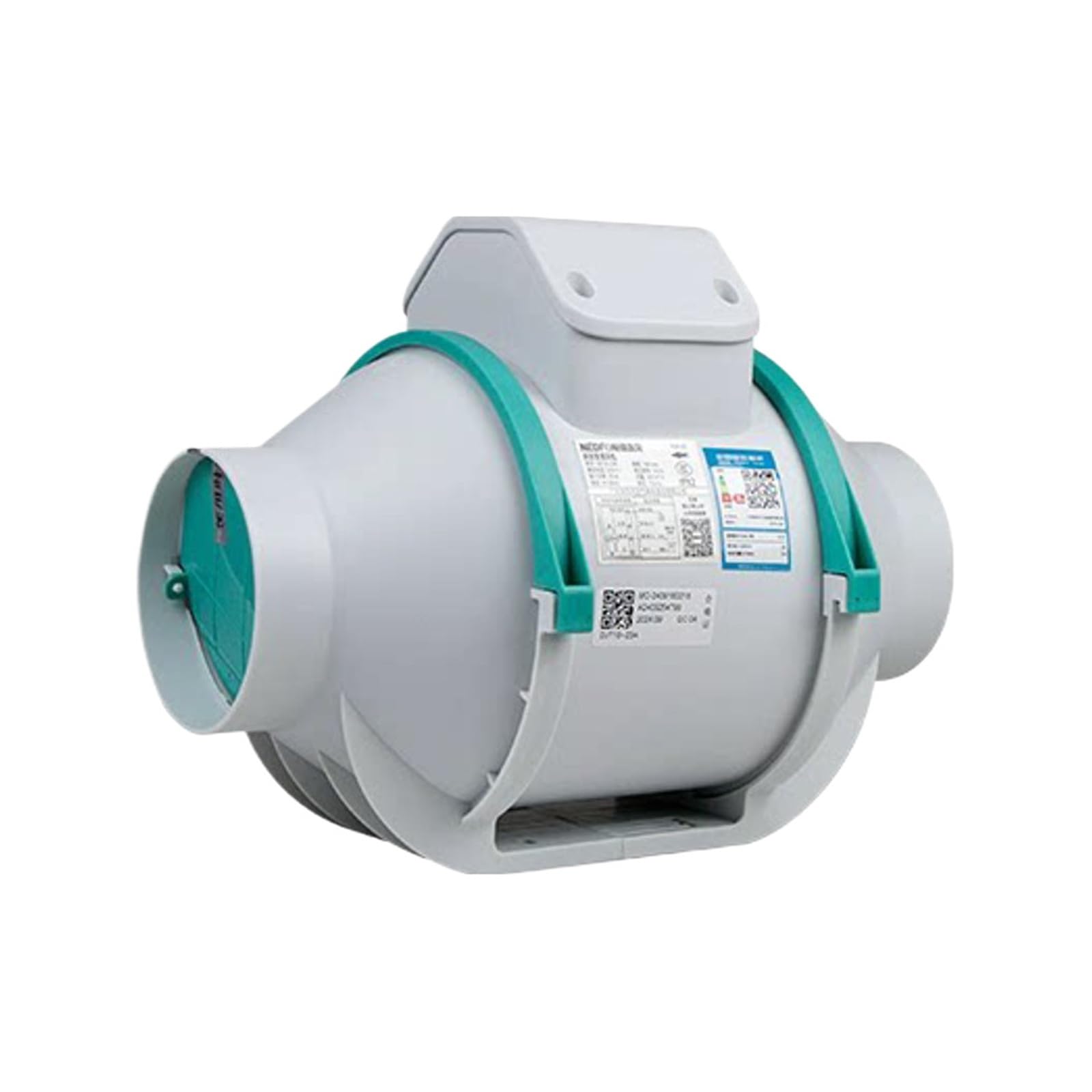 Ventilador de conducto sobrealimentado potente ventilador escape sonido suave(4 inch single speed 140 air flow)