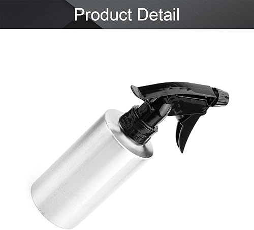 Miniatura 4 de MroMax 1 botella rociadora de acero inoxidable 304 de 8.4 onzas líquidas con pulverizador de niebla fina, recipiente vacío recargable para cocina,