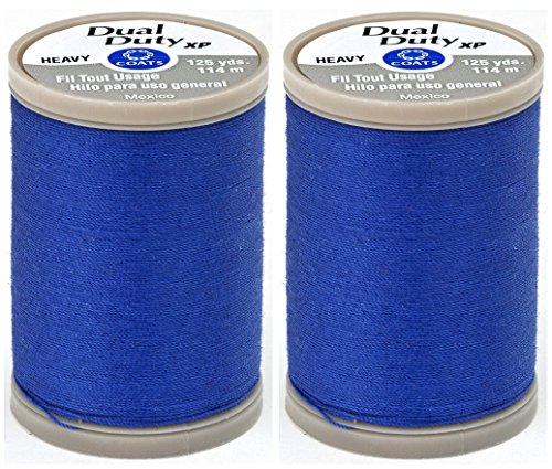 2-Pack - Coats & Clark Inc. Coats & Clark S950-4270 Dual Duty XP Heavy Thread, 125-Yards Each, Monaco Blue