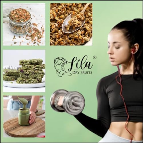 Image of LILA DRY FRUITS Roasted Pumpkin Seeds 250 Grams | Crunchy Healthy Snack Protein Rich Seeds for Daily Nutrition | Premium Pumpkin Seeds for Snacking & Cooking Perfect for Gifting