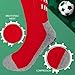 Vegove Youth Soccer Grip Cushioned Socks, Non Slip 6-10 Years Old Boy Girls, Knee High Compression Football Stockings (Colorful Set)
