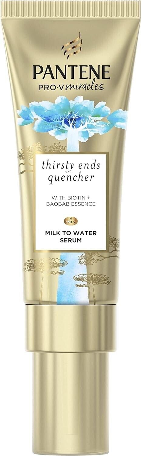 3x Pantene Pro-v Miracles Hydra Day Hair Serum Thirsty Ends Quencher, Milk To Water Serum with Biotin & Baobab Essence, 70ml - Image 2