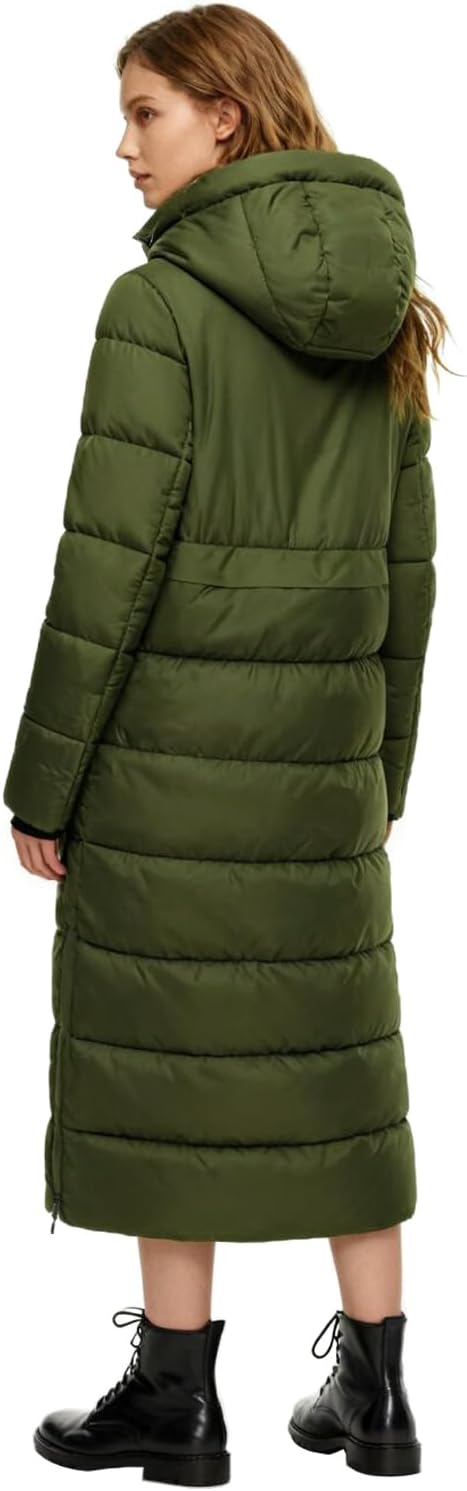 NUTEXROL Womens Winter Maxi Long Parka Coats Puffer Down Quilted Jacket with Hood - Image 7