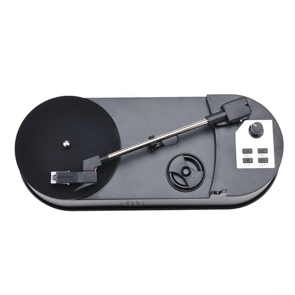 Mini-Plattenspieler 3345 PRM LP mit Vinyl-zu-MP3-Konverter, eingebautem Kartensteckplatz und USB-Kabel für einfache digitale Musikübertragung