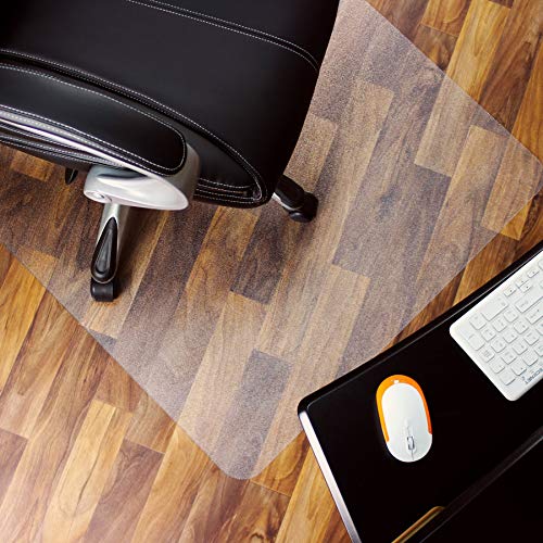 Marvelux 35" X 47" Anti-Slip Chair Mat For Hard Floors And Low Pile Carpets, Rectangular Polycarbonate Hardwood Floor Protector With High Adherence Backing, Shipped Flat, Pack Of 2 #TOP6