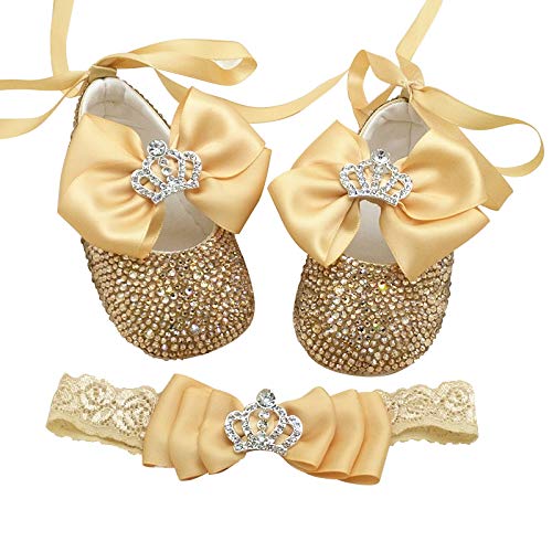 christening shoes and headband