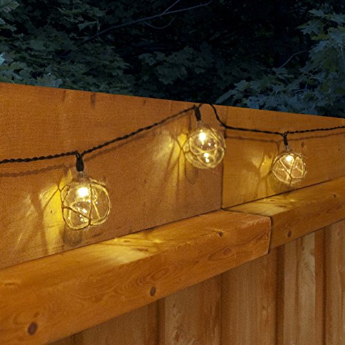 Moonrays 91130 Solar Powered LED Buoy String Lights, White - Thumbnail 2