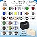 Alphabet Labels for File Folders, A to Z Plus Mc Complete Set with File Box and Indexes, Doctor Stuff, 225 Stickers of Each Letter, 6075 Labels, Jeter 7100 - JTAM Series Compatible Alpha Stickers
