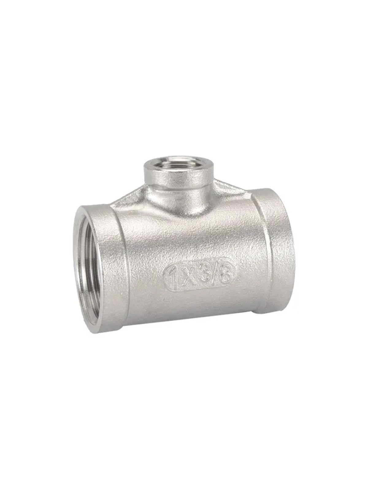 Conector en T de 3 vías Conector Reductor de Tubo Acero Inoxidable 3 vías con te Reductora Hembra, Conector rápido(3 To 1-1l2 Inch)