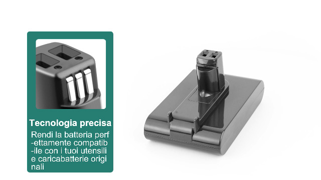 Batteria 22.2V 4000mAh Per Aspirapolvere Dyson DC31, DC34, DC35, Tipo A, Ricambio 917083-01