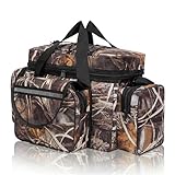 Eulihent Bolsa de Pesca Gran Capacidad con Correas Ajustables Oxford Bolsas de Tela para el Hombro Multifuncional Bolsa de Camuflaje al Aire Libre para Equipo Aparejos y Accesorios