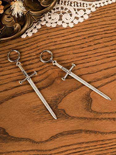 Sacina Gothic Sword Earrings, Sword Earrings Dangle, Sword Earrings For Women, Halloween Earrings, Witchy Earrings, Christmas New Year Jewelry Gift For Women #TOP6