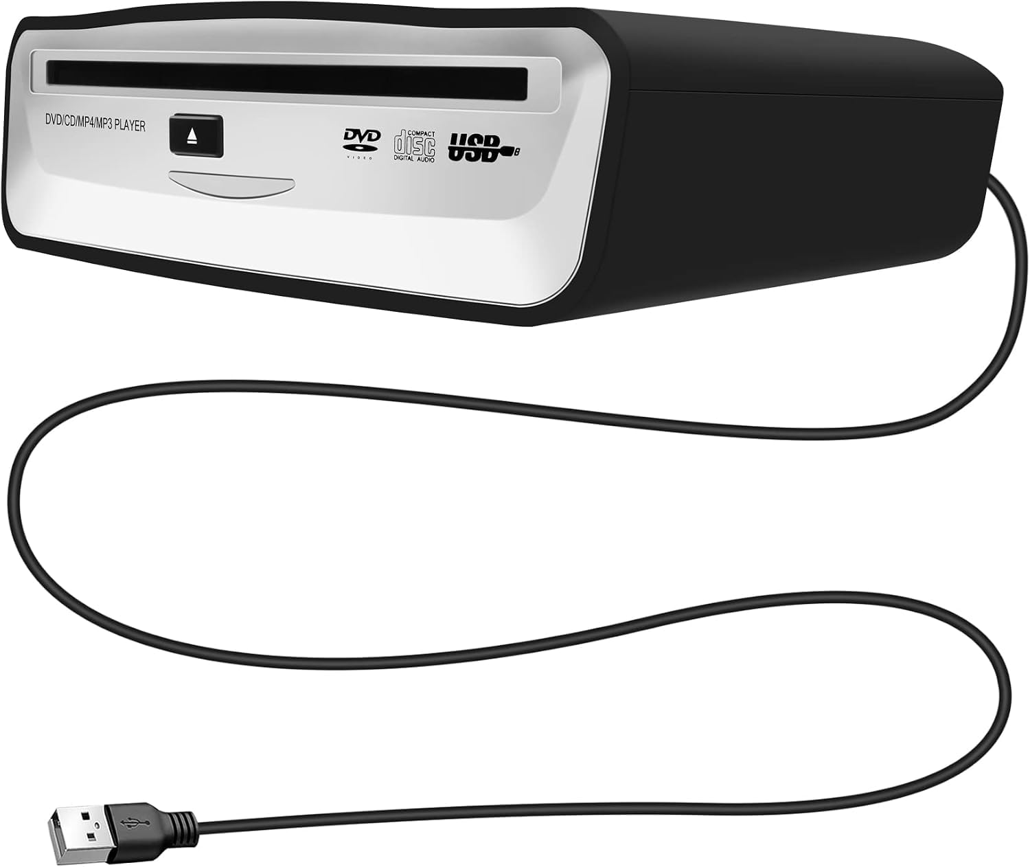 Universell Tragbarer Externer CD-Player Fürs Auto, Kann An Den USB-Anschluss im Auto, Laptop oder Fernseher Angeschlossen Werden, für Navigation mit Android 4.0 und