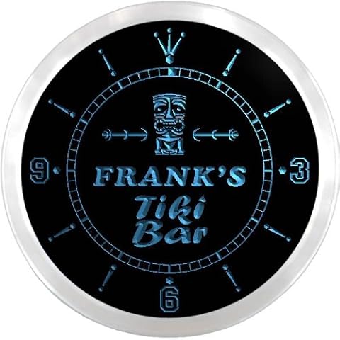 ADVPRO Frank's Tiki Bar Custom Neon Clock Cover