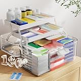 Medicine Storage Box - Medicine Box Organizer | Scatole di medicinali | Scatole mediche | Organizzatore di farmaci | Organizzatore del gabinetto di stoccaggio del primo soccorso | Contenitore