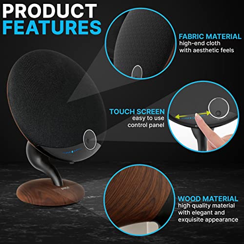 Pyle Portable Bluetooth Gramophone Speaker W/Super Bass Sub Stereo Sound - 2.1 Hi-Fi Wireless Streaming, Connects 2 Via Tws Bt Function, Aux, Built In Dsp, Touch Control, Artistic Design Pgmsp100 #TOP5