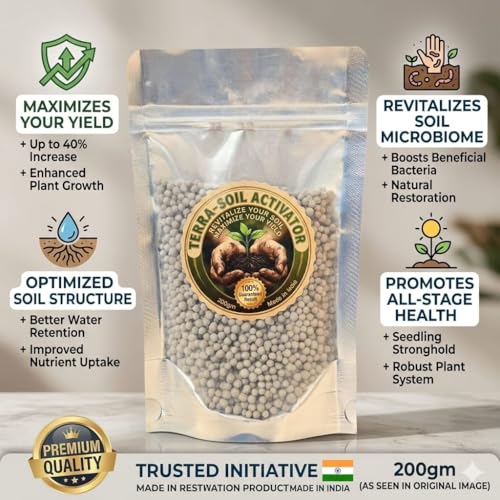 Image of Soil Activator 200g - Premium Organic Soil Conditioner & Growth Booster | Revitalizes Tired Soil, Maximizes Crop Yield & Promotes Root Health | 100% Natural Fertilizer for Home Garden (2)