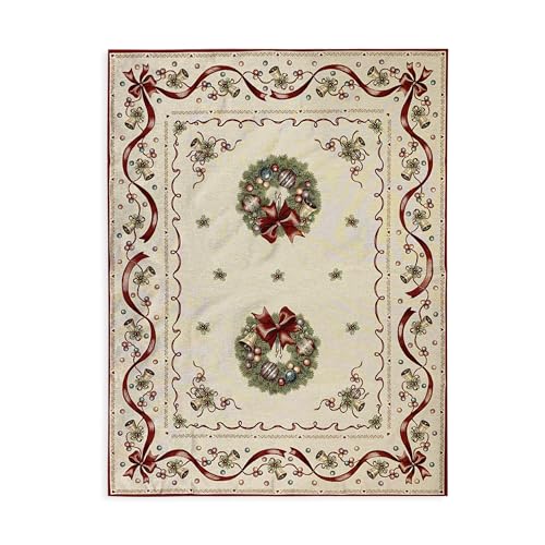 Tovaglia Natalizia gobelin con fiocco di Natale