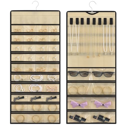 Hanging Jewelry Organizer for Earrings Necklaces Rings