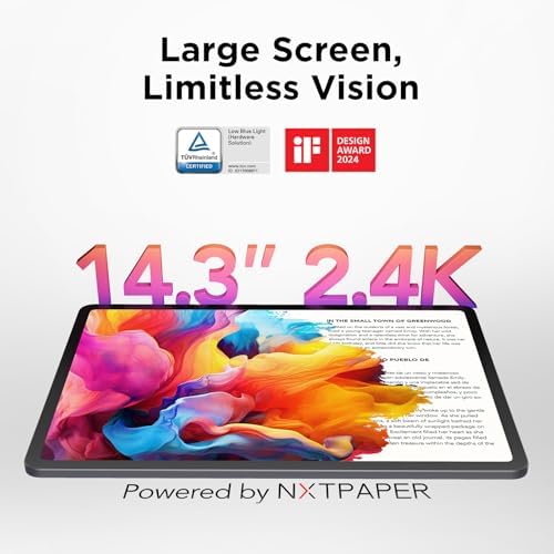 TCL NXTPAPER 14 Android Tablet, 14.3" Drawing Pad & Digital Notebook, 4096-Level Stylus & Flip Case Included, Paper-Like Display, 8+8GB RAM, 256GB Storage, 10000mAh Battery, Multi-Window, Matte Gray - Thumbnail 5