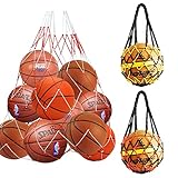 ❶【Kit de Bolsas de Pelotas, 5 Pcs】 Red de bolas grande + 2 Piezas de red de bolas individual + dos agujas de bomba de pelota. Tamaño grande: 110 x 60cm. Peso: 400g. Color: rouge&blanco. La es sólo para una bola. Tamaño: 47x 40 cm. Peso: 12.8g. Color: negro&amarillo. Viene con dos agujas de bomba de pelota, fáciles de llevar en bosillos.