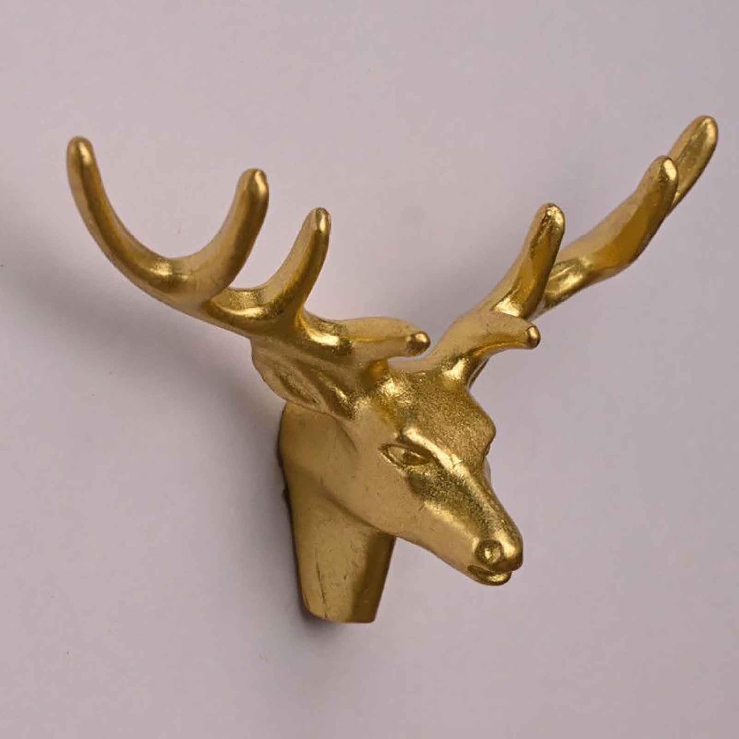 2PCS Golden Deer Knobs, Animal Handle Unique Cabinet Knobs Gold Cabinet Knob Drawer Knob Dresser Handles for Door Drawer Cupboard Closet Bathroom Dining Room (52g) image 3
