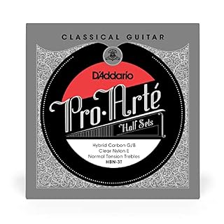 D’Addario HBN-3T Pro-Arte Hybrid Carbon Jeu de 3 cordes aigues pour Guitare Classique - Les Beatles, Paul McCartney, John Lennon, RIngo Starr, George Harrison