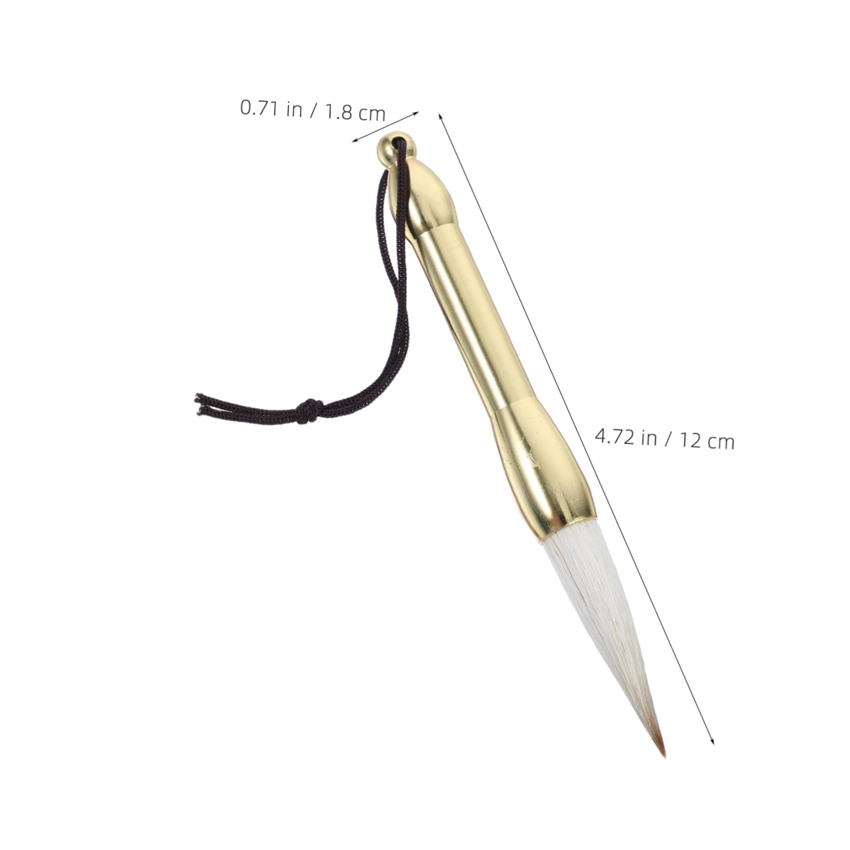 TEHAUX Retro Mini Brush for Calligraphy Wood Handle Chinese Watercolor Writing Brush Versatile Artistic Tool for Painting