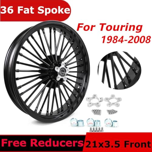 TOFR 21" Fat Spoke Black Front Wheel