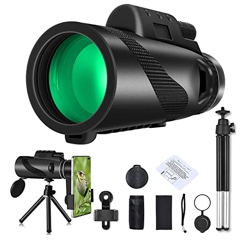 Telescopio con trípode para smartphone para observación , Viajes de Caza, Camping