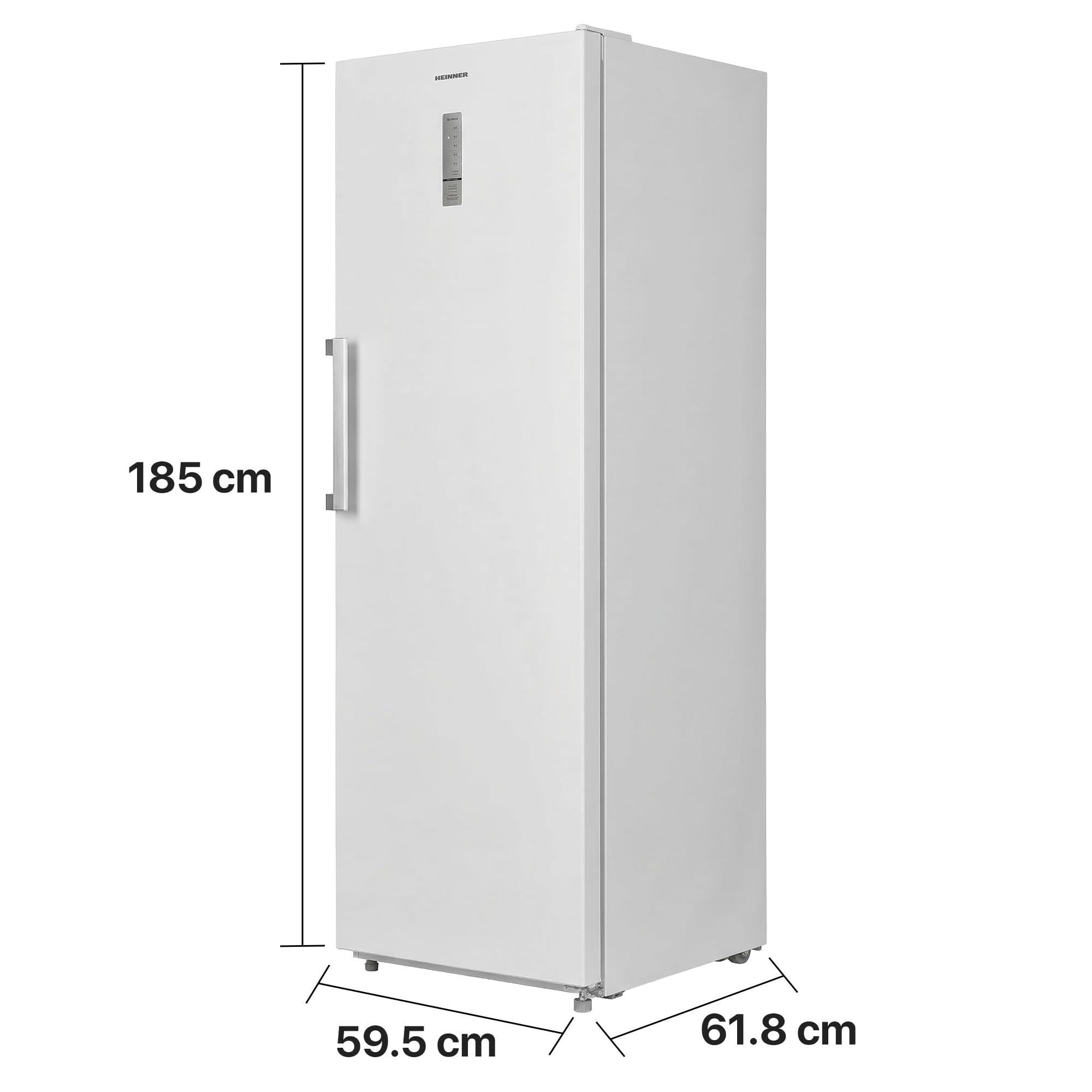 HF-M362NFXE++ Kühlschrank – 362 L Gesamtnutzinhalt, No Frost-Technologie, Energieeffizienzklasse E, LED-Innenbeleuchtung, Elektronische Steuerung, 5 Jahre Garantie