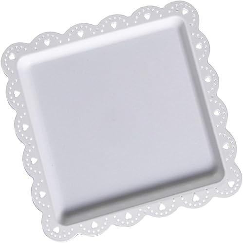 Bandeja cuadrada para tartas, almacenamiento de galletas, bandeja de dulces de escritorio, bandeja de vacaciones, bandeja de cena de boda, plato de