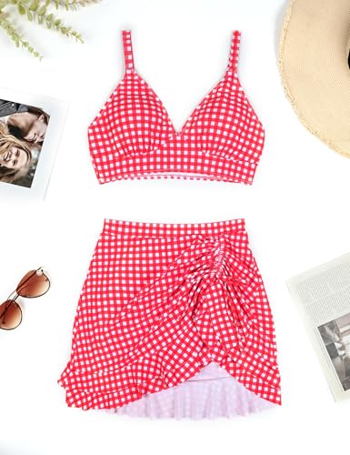 Image of Blooming Jelly Women's High Waisted Bikini Sets Tummy Control Bathing Suit Two Piece Swim Suit 2026 Retro Swimsuit