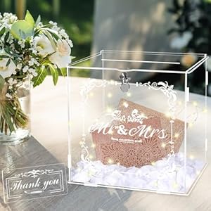 Herenear Acryl Hochzeit Kartenbox mit Herz LP3275-N1