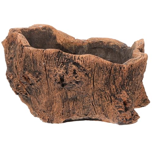 KONTONTY Maceta de Vintage con Diseño de Madera Imitación Planter Multiusos y Caja de Almacenamiento para Claves y Decoración de Jardín y