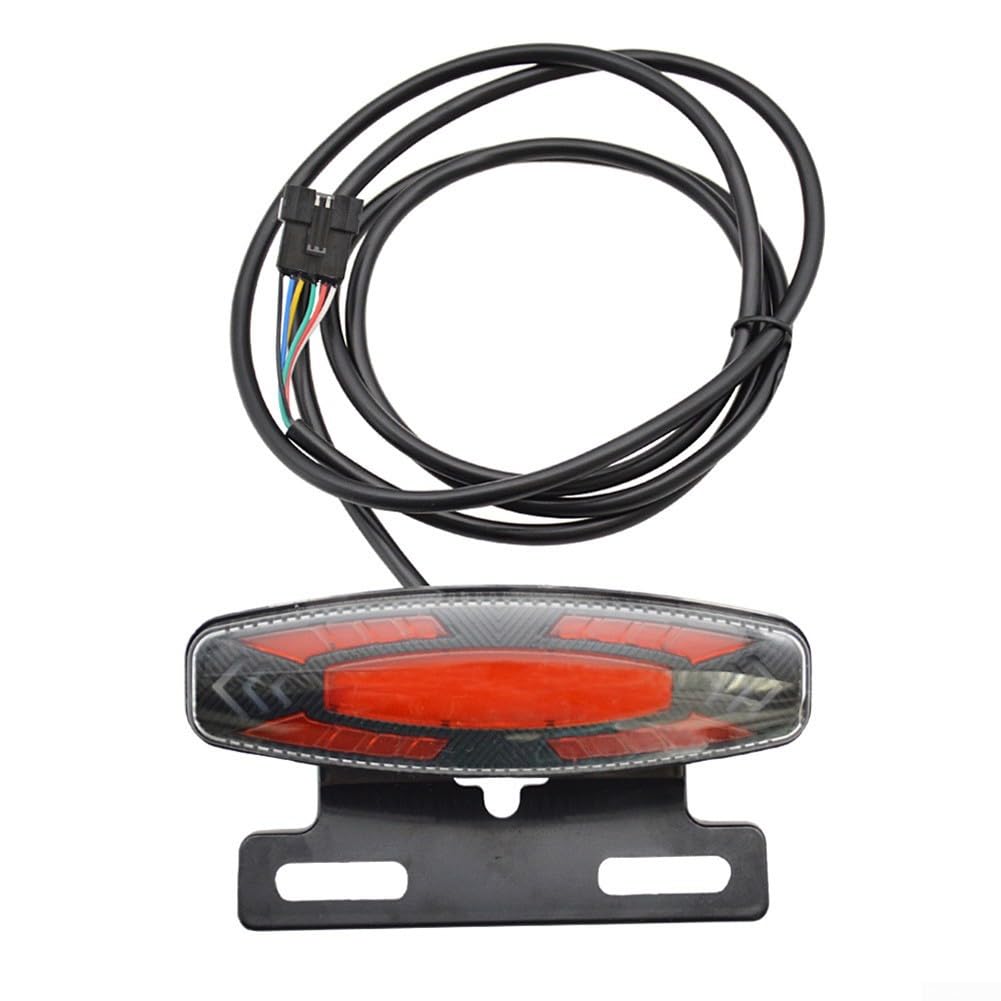 Feu Arrière LED Pour Vélo électrique – Avec Clignotants, 36V/48V, Prise SM, 3 Modes, étanche