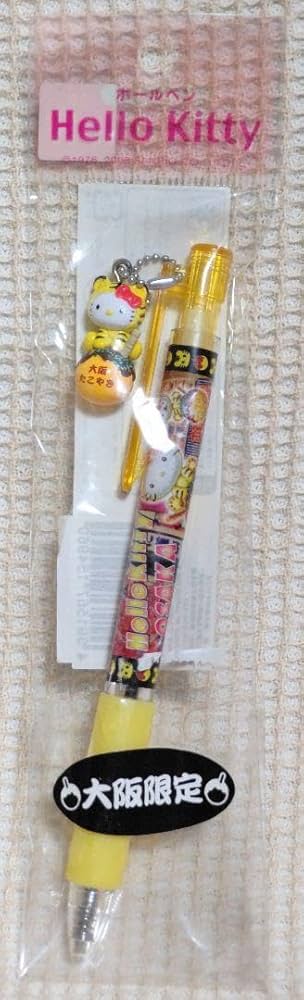 ご当地キティ　たこ焼き　ボールペン5本セット Amazon | 大阪限定 たこ焼き タコ ご当地 キティ ボールペン