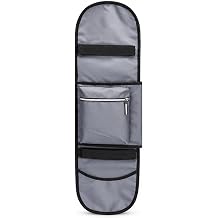 Skateboard Backpack for Meepo Mini 5 ER 20242026, Foldable 900D Polyester Board Carrier with Adjustable Shoulder Straps and Zippered Pocket for Daily Travel,B Grey