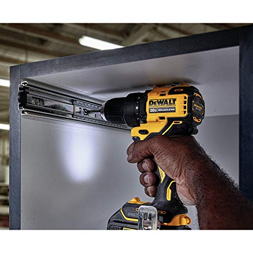 DEWALT 20V MAX Cordless Drill / Driver Kit, Compact, 1/2-Inch (DCD708C2)