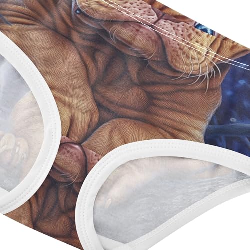 Dog Dogue De Bordeaux Puppy Little Girl Panties Toddlers Underwear Floral Cotton Designer Briefs Underpants 2t4