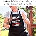 FunnyLazy kids i have red hair because god knew i needed a warning label Apron - 1 Size fits all Black Apon Kitchen Decor