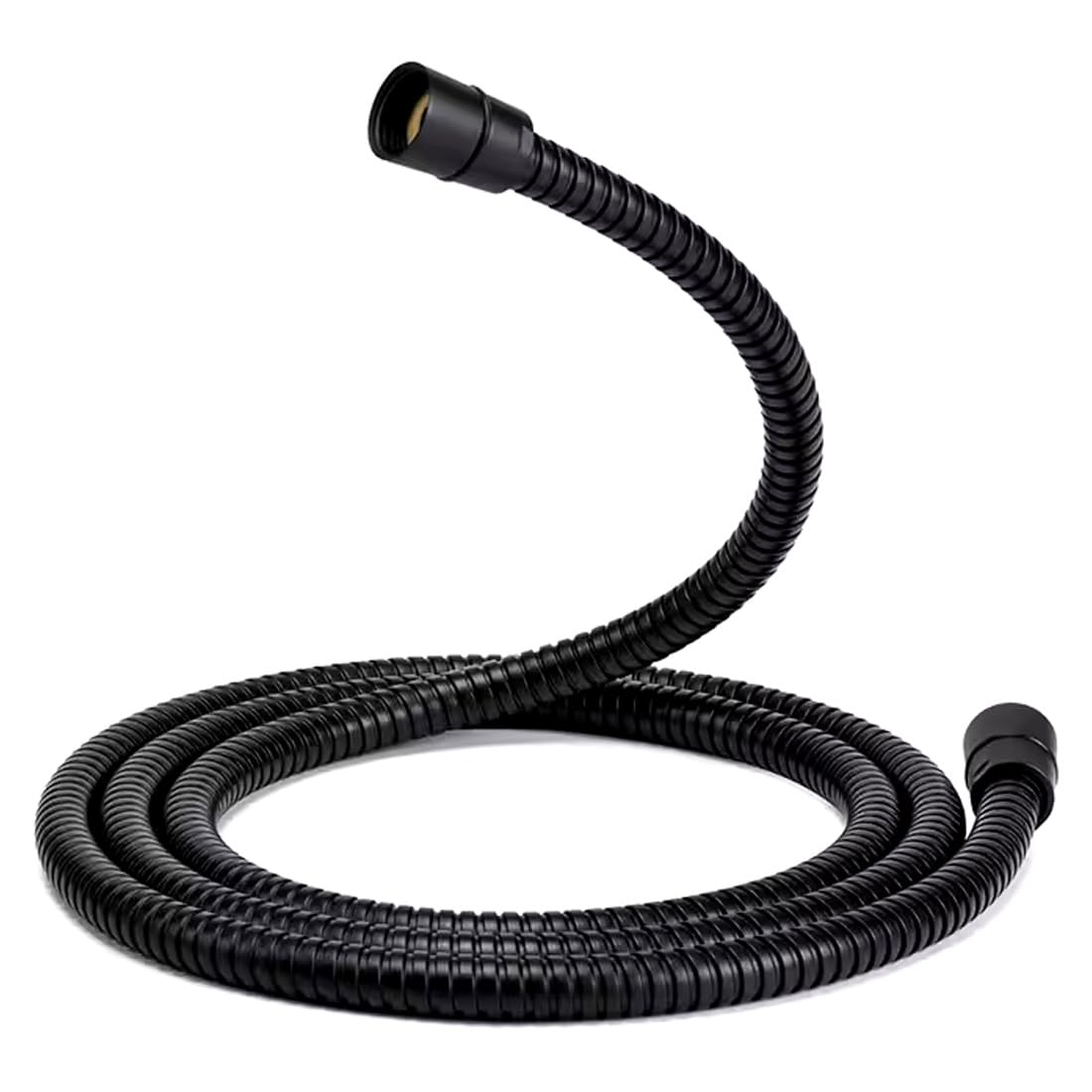 Imaashi 304 Grade Stainless Steel Black Flexible Shower Hose Durable Hand Shower/Health Faucet Jet Spray Pipe Ideal for personal hygiene, toilet cleaning, and general water use in homes (1 Meter)