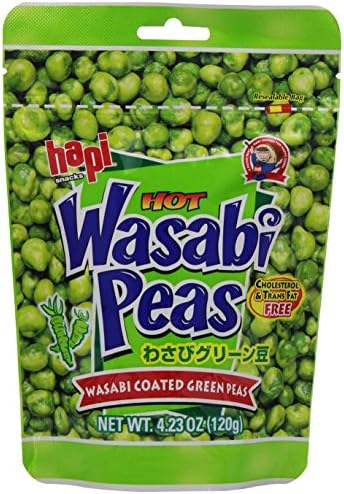 Hapi Wasabi Pea Pouch, 4.23 Ounce (Pack of 12)